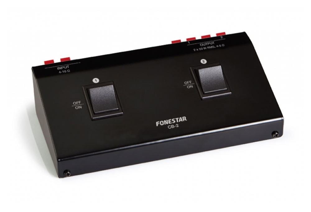 Fonestar CB-2 Rozbočovač s přepínačem pro 2 páry reproduktorů