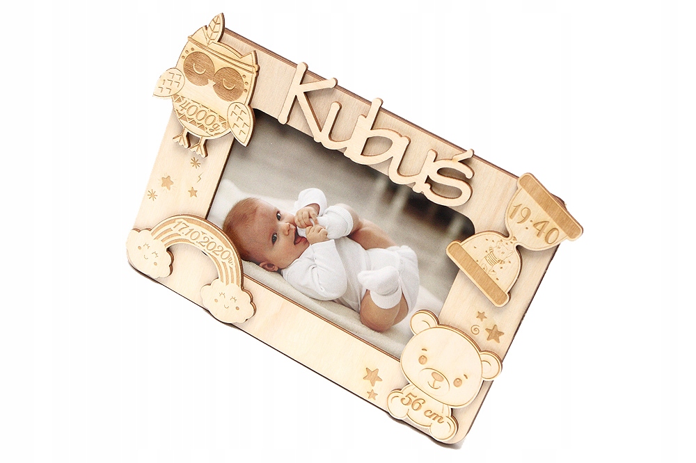 

Ramka Metryczka 3D Dziecka Urodziny 10x15
