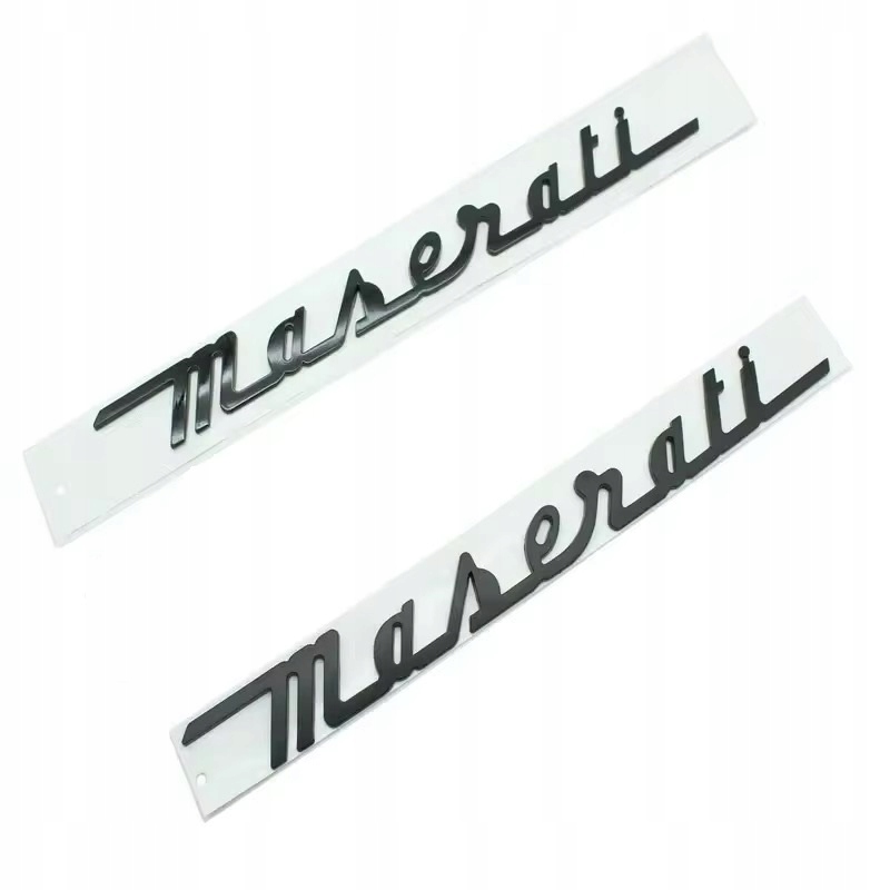 EMBLEMAT Napis ZNACZEK LOGO MASERATI CZARNY MAT Marka Inna
