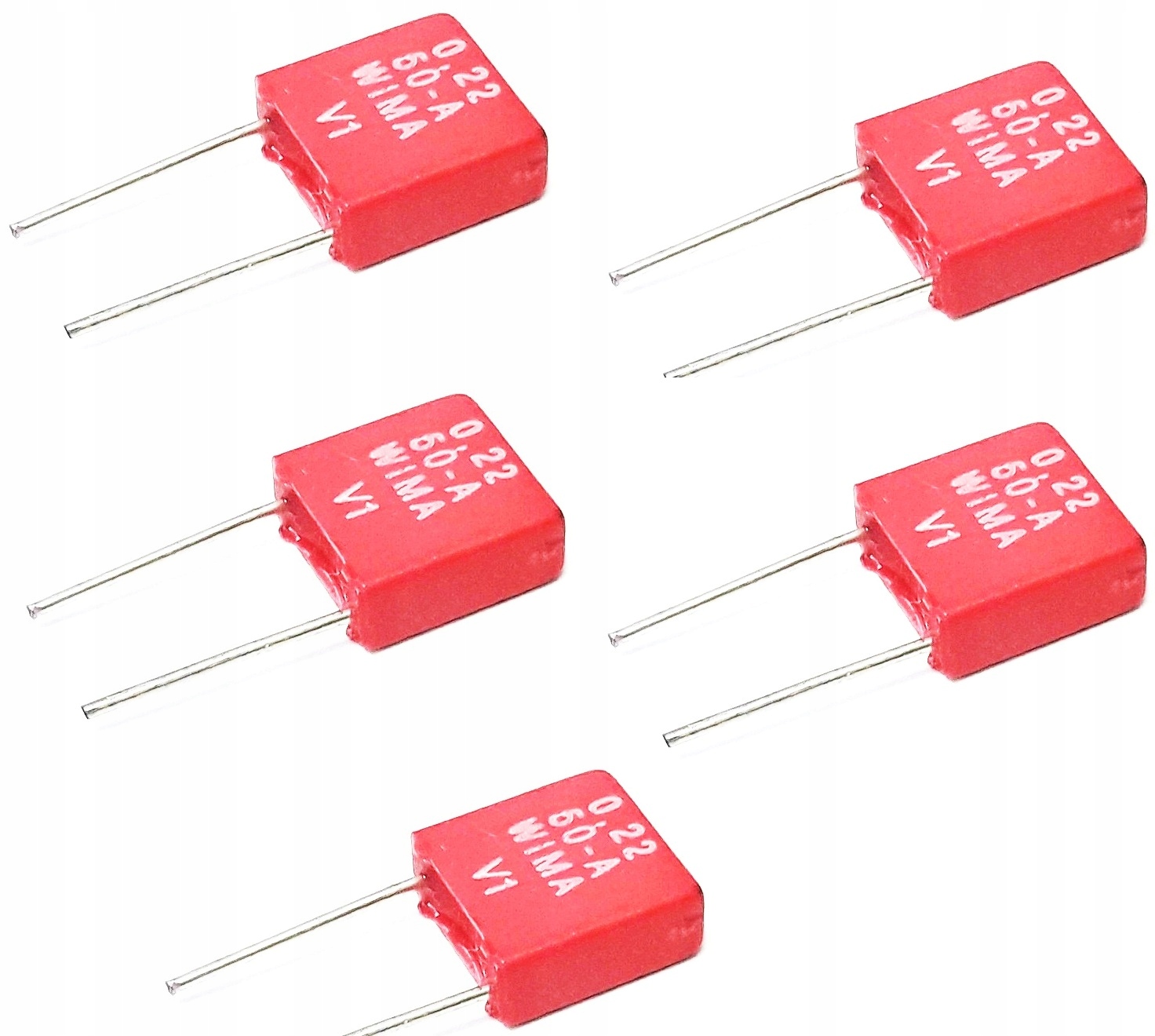 Komplet Kondensatorów 5szt. 0,22 50-A V1 Wima