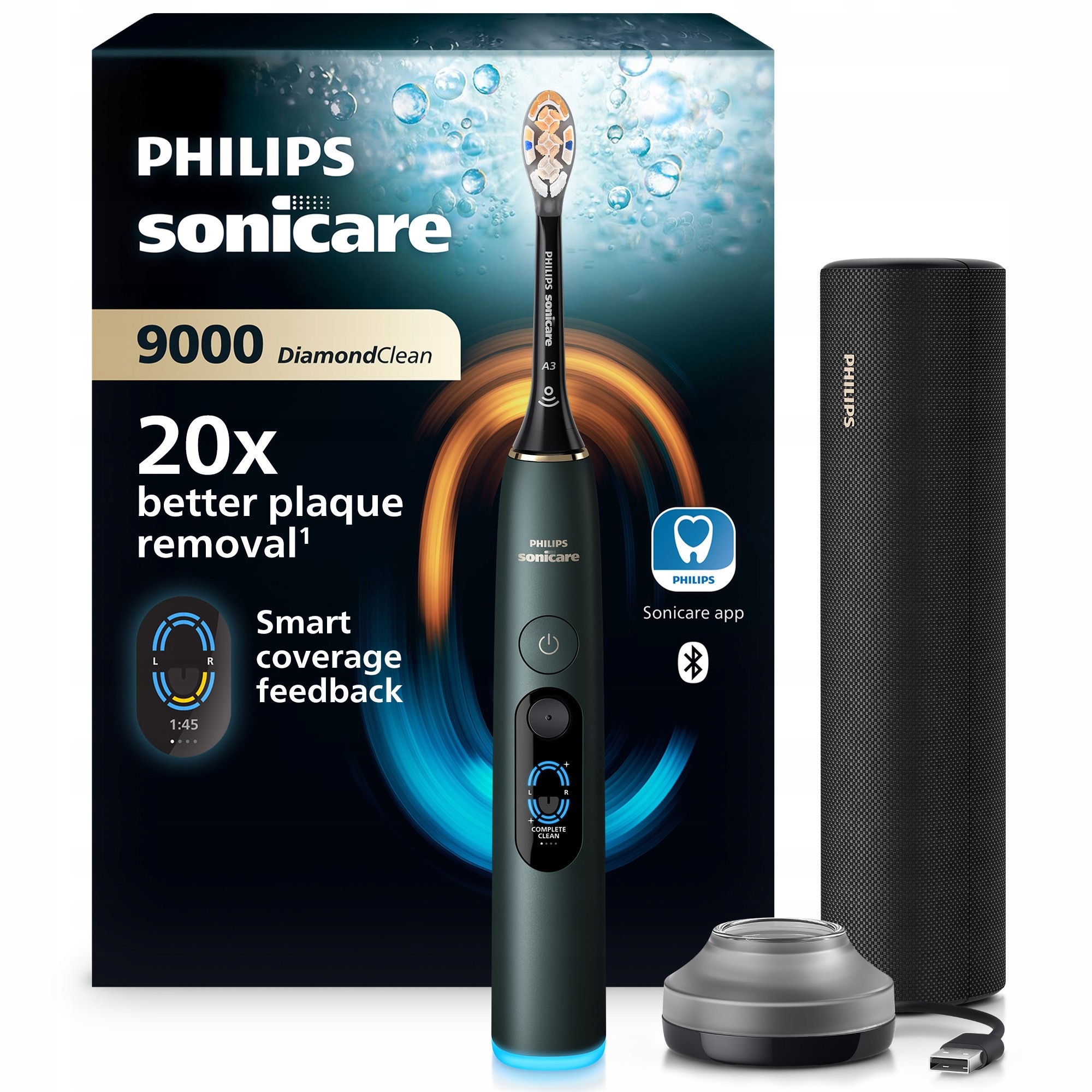Szczoteczka soniczna elektryczna Philips DiamondClean 9000 HX9212/84