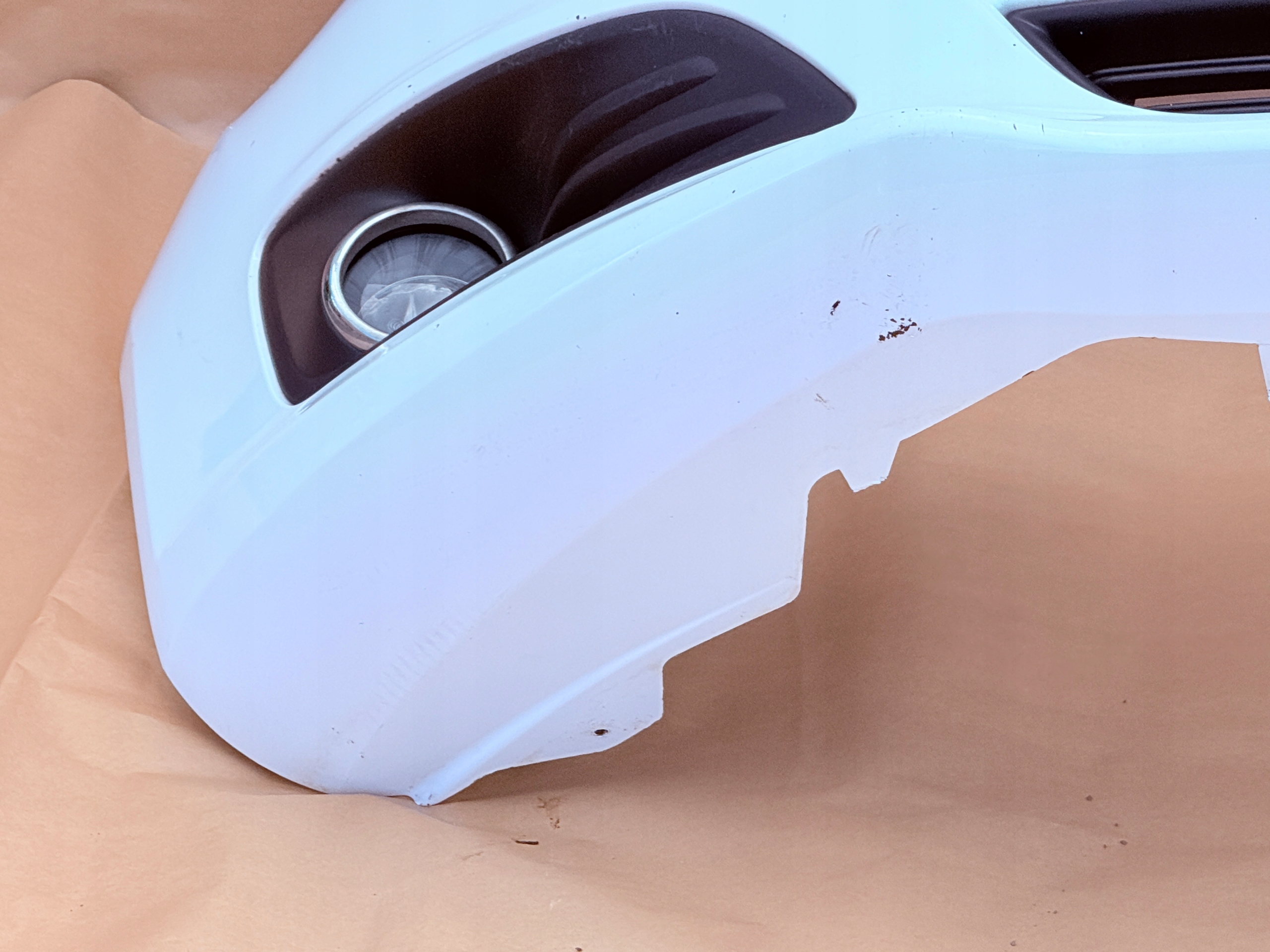 FORD FIESTA MK7 LIFT 2012-2017 bumper front FROZEN WHITE original