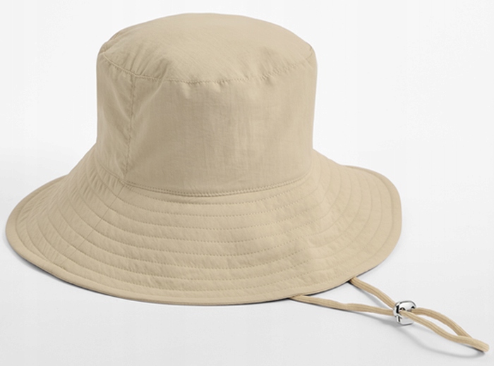 KAPELUSZ LETNI DAMSKI Z DUŻYM RONDEM PRZECIWSŁONECZNY FILTR UPV 50+ BEŻOWY Marka bez marki