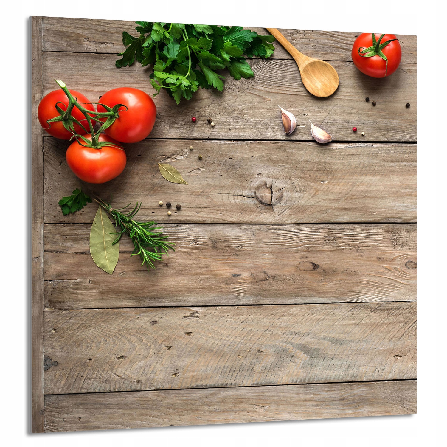 Skleněný Panel Do Kuchyně 60x65 Dřevo Tvrzené Sklo