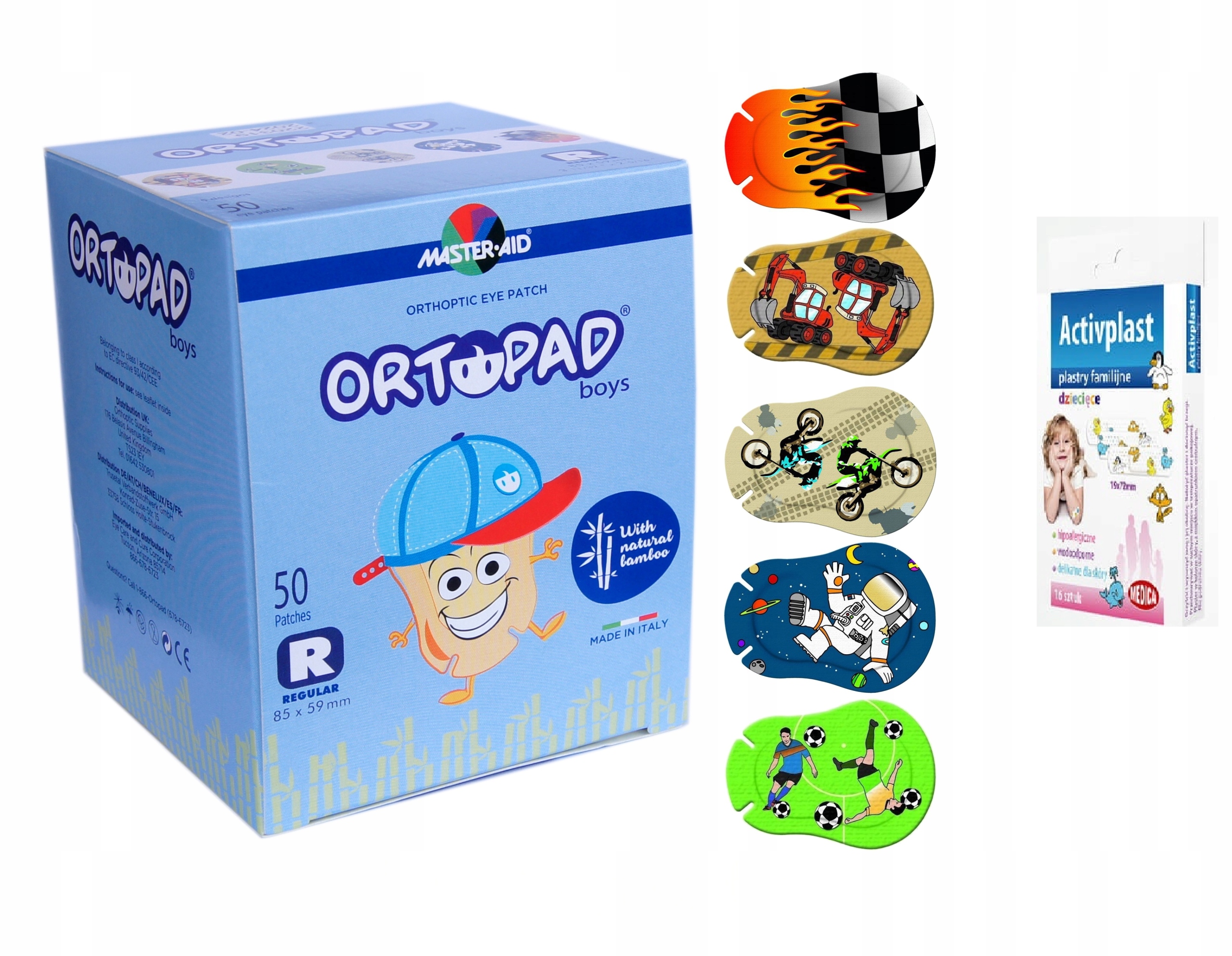 

Ortopad Boy Regular 50 plus plastry opatrunkowe 3D