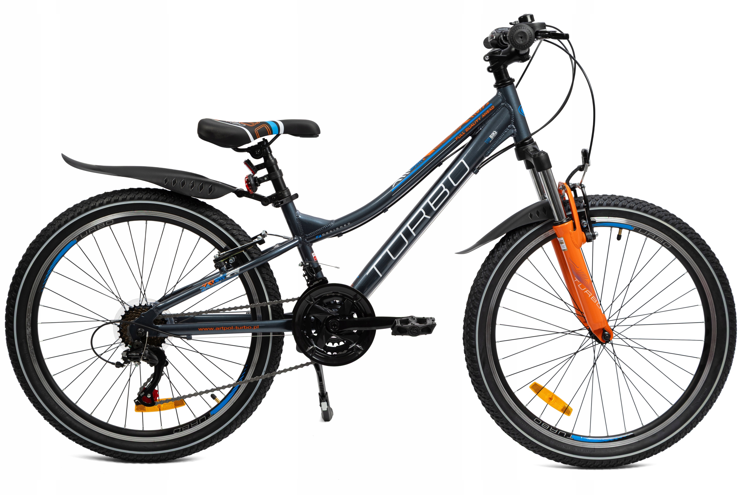 Polski Rower Górski Mtb 24" Shimano 21 Speed Aluminiowy Stopka Na Komunię