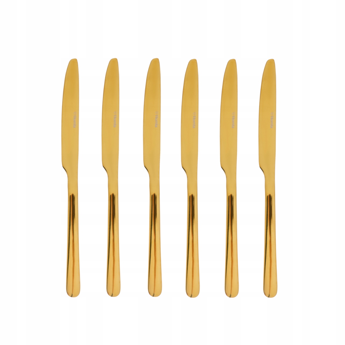 Zestaw komplet sztućców LUGANO sztućce ZŁOTE 24elementów na 6 osób Liczba elementów w zestawie 24