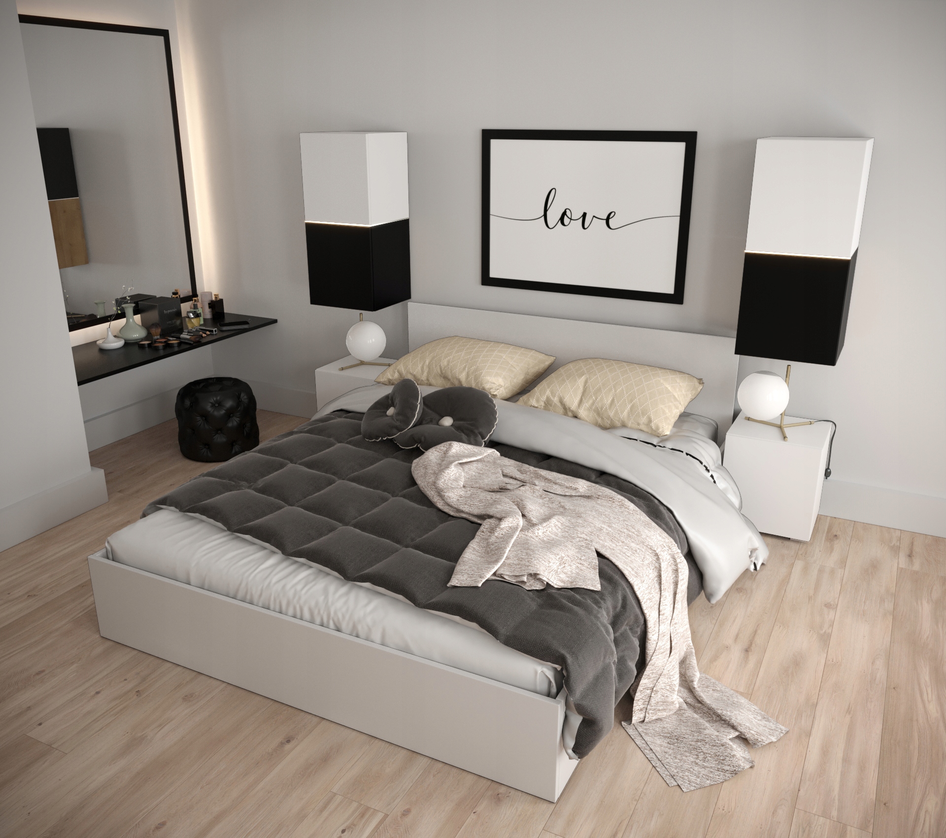 Meblościanka Na Wymiar Meble Do Sypialni Denver D2 Marka Furnitech