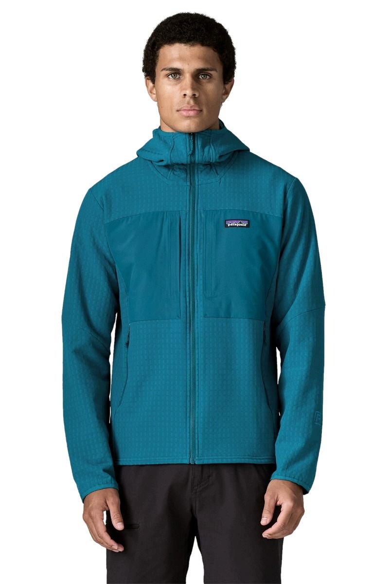 Kurtka trekkingowa męska Patagonia R2 Techface Hoody Glacial Blue L