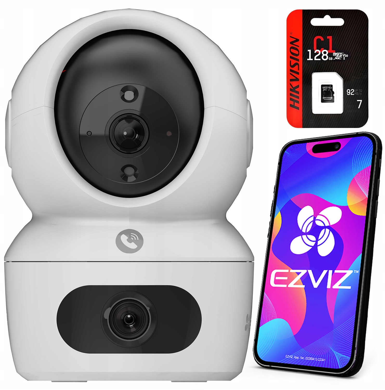 Rotačná kamera Ezviz H7c Dual 2K+ 4Mp AutoTracking Aplikácia karta 128 Gb