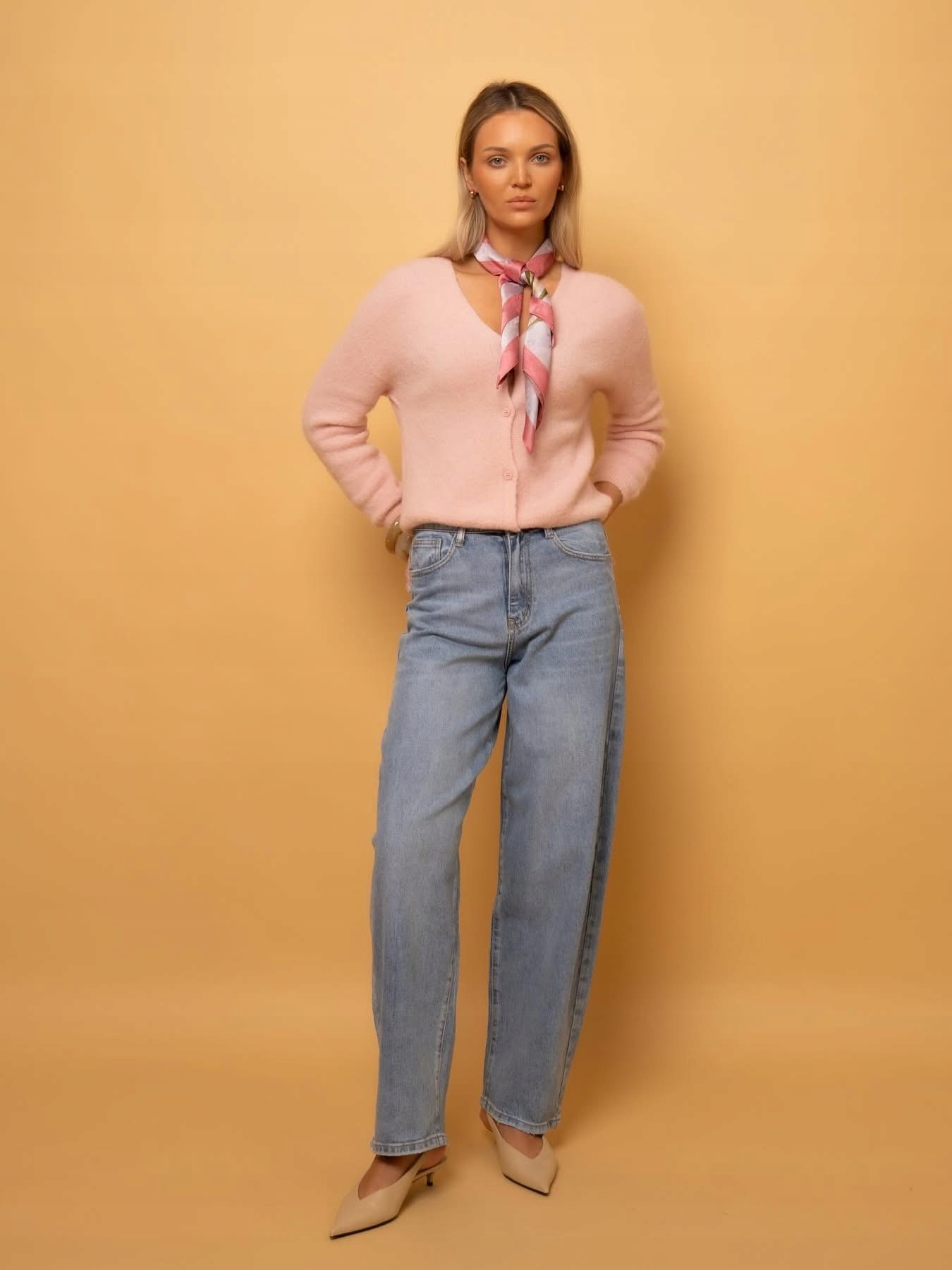 Dámské kalhoty Jeansy Modré Velikost 36 Polský Výrobce