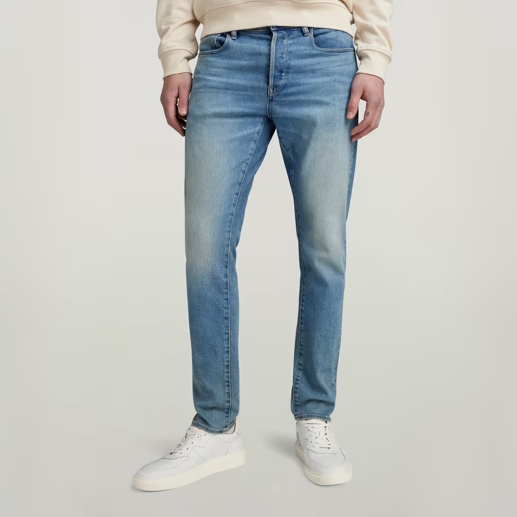 G Star Raw Džíny Trubičky Modré S Oděrkami 31/34 6EA