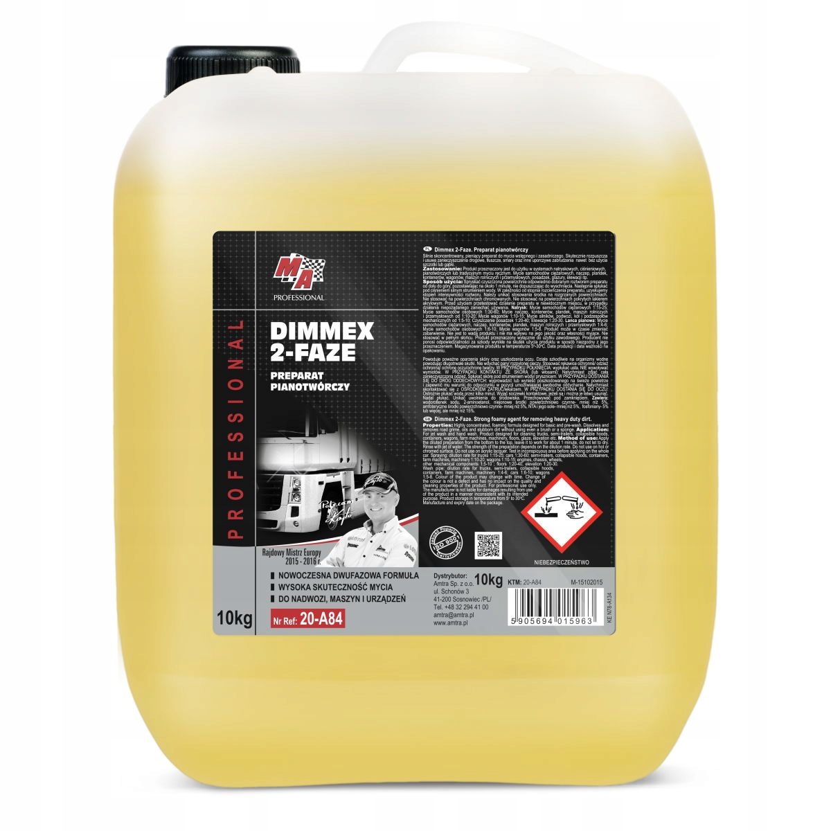 Univerzálny čistiaci prostriedok 10 kg Dimmex 2-FAZE M sada pre vodičov #35