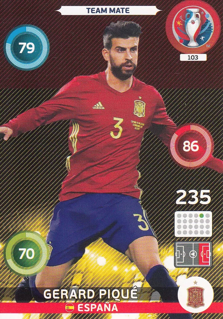 Uefa Euro 2016 Team Mate Gerard Piqué 103