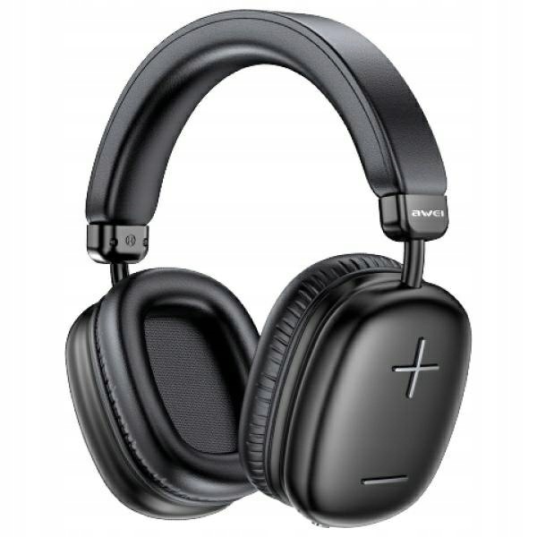 Awei słuchawki nauszne Bluetooth AT6czarny/black