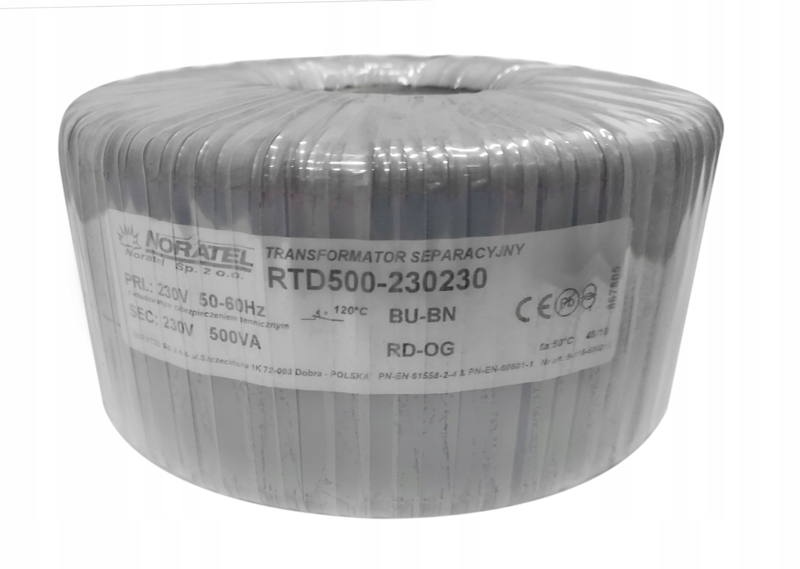 Transformator toroidalny 500VA, 230V