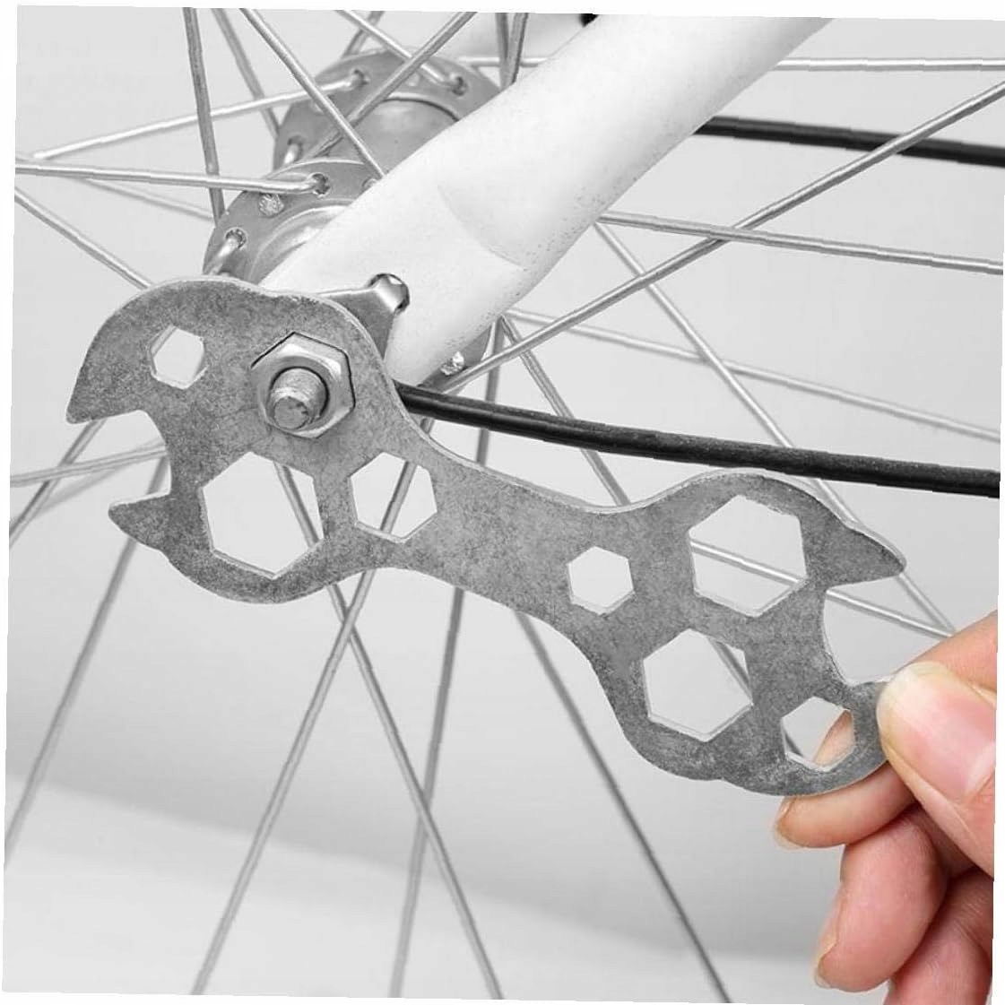 LAMPKA ROWEROWA PRZEDNIA + TYLNA LED ROWER KIEROWNICĘ KLUCZ ROWEROWY PŁASKI Marka Inna marka