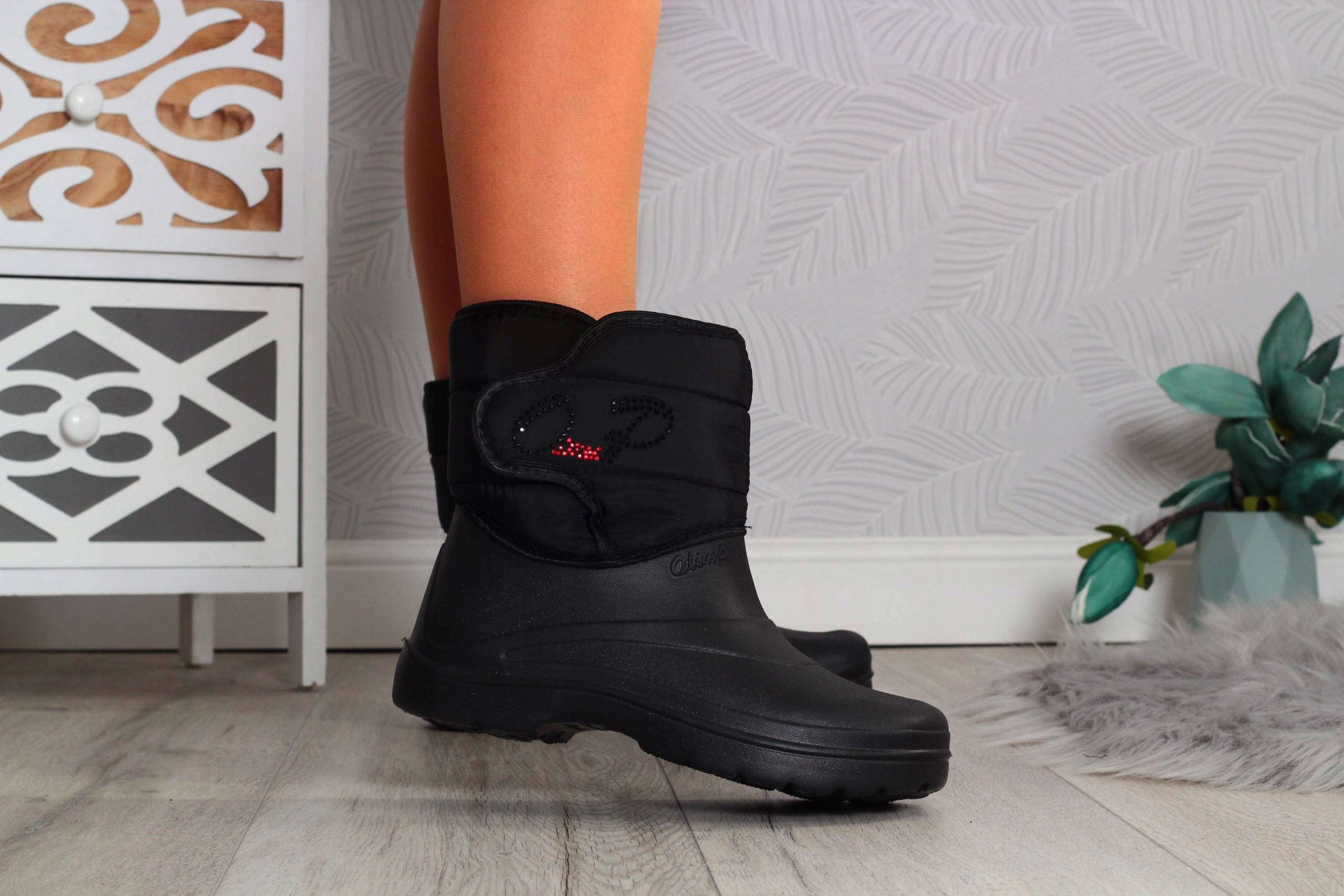 ŚNIEGOWCE BUTY DAMSKIE ZIMOWE OCIEPLANE KALOSZE Rozmiar 37