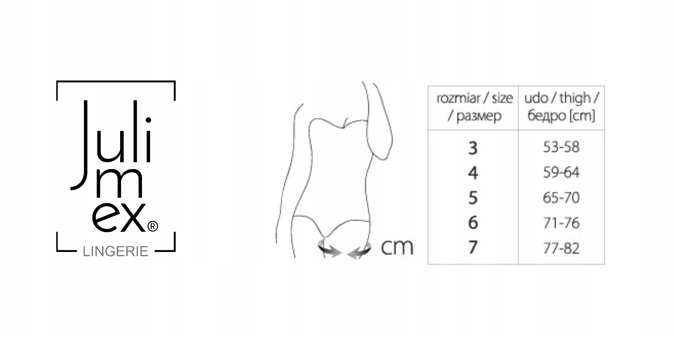 OPASKI NA UDA COMFORT JULIMEX BEŻOWE 5 Model OPASKI NA UDA COMFORT