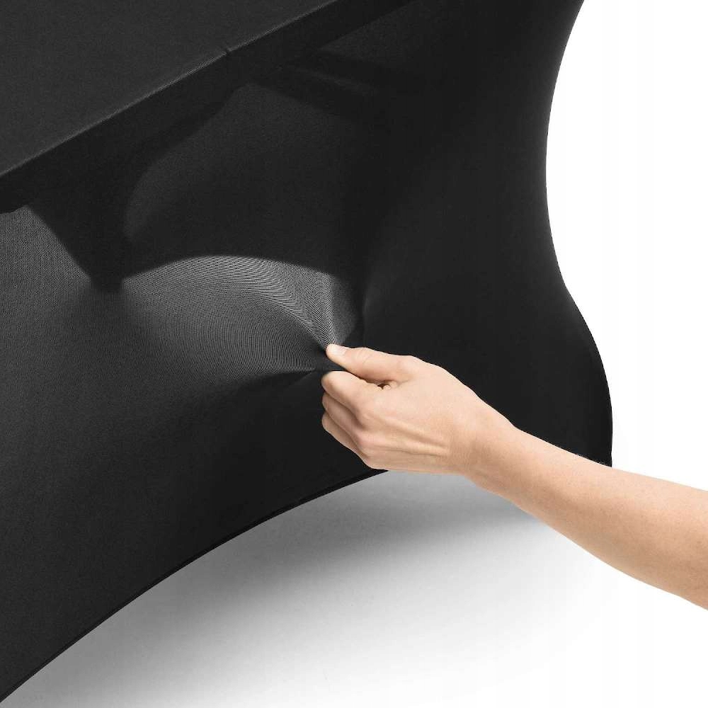 POKROWIEC NA STÓŁ CATERINGOWY BANKIETOWY CZARNY 183X76 FORGAST FG03816 EAN (GTIN) 5904194307165