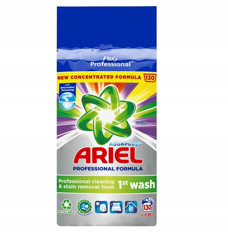 Levně Ariel Professional Prací prášek Color 7,15 kg