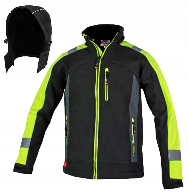 Pánská pracovní bunda Softshell Reflexní, výstražná, Voděodolná vel. XXL