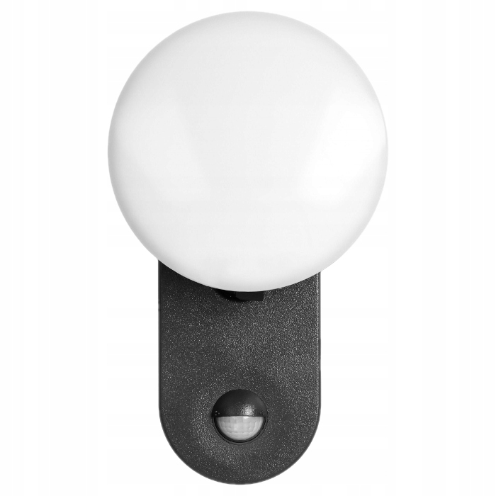 LAMPA ŚCIENNA LED CZUJKA RUCHU ZMIERZCH RUCHOMA CZARNA 15W IP65 ZEWNĘTRZNA Moc 15 W