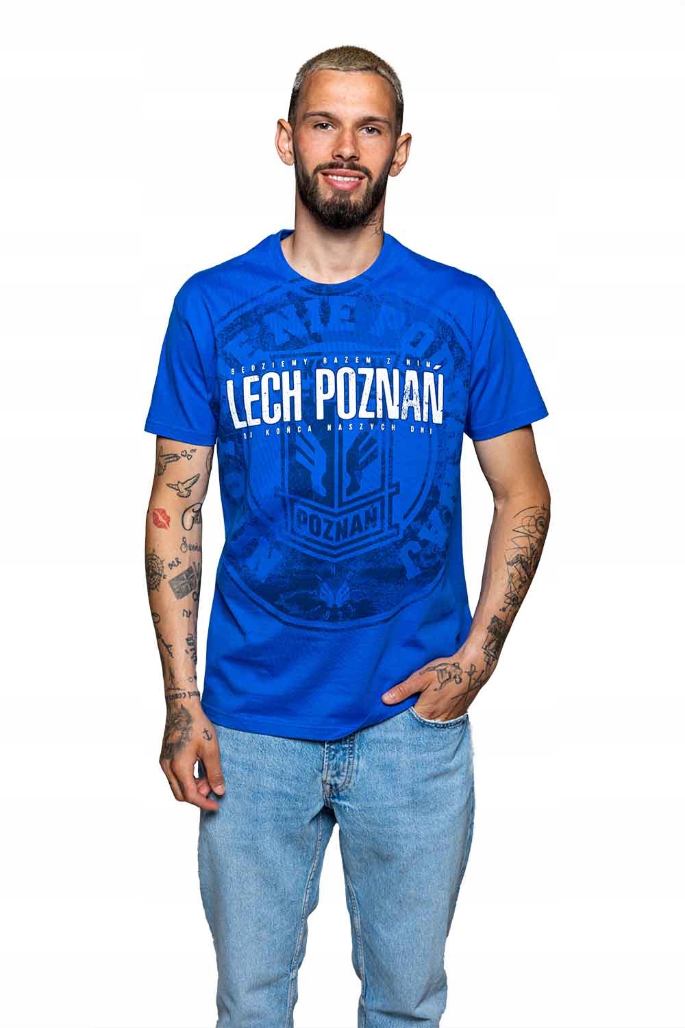 KOSZULKA LECH POZNAŃ BĘDZIEMY RAZEM NIEBIESKA 3XL EAN (GTIN) 5903899959846
