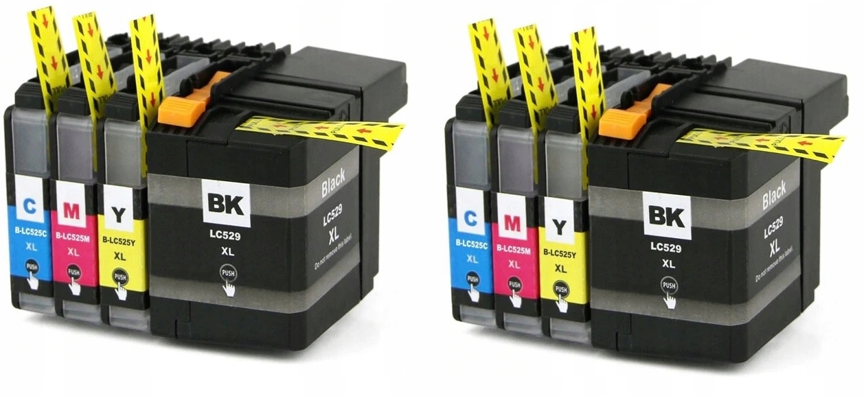

8x Tusz Do Drukarki Brother LC-525XL LC-529XL J105