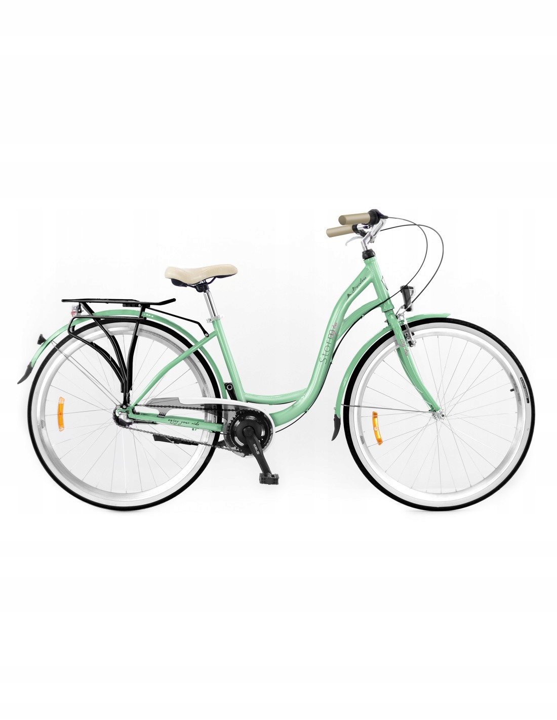 Rower Miejski Storm Barcelona Shimano Nexus 3S Miętowy Koła 28" Rama 19"