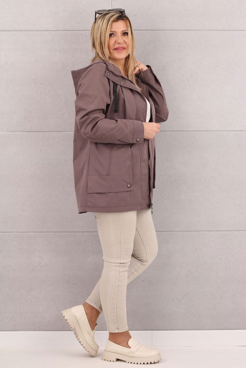 KURTKA DAMSKA PRZEJŚCIOWA LUŹNA LEKKA SPORTOWA WIOSENNA DUŻE ROZMIARY Rozmiar 44