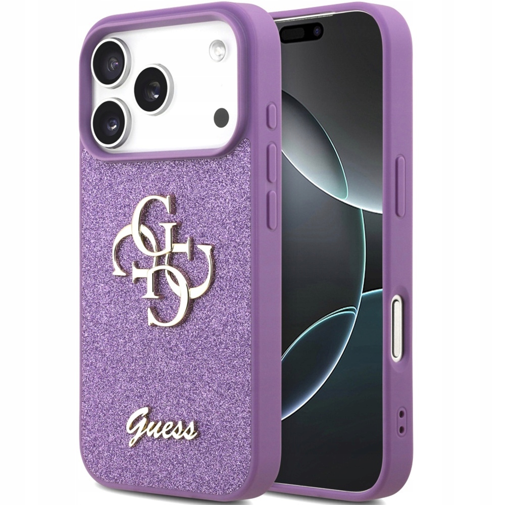 Pouzdro Guess pro iPhone 17 Pro, módní, ochranné, lehké, třpytivé, pevné