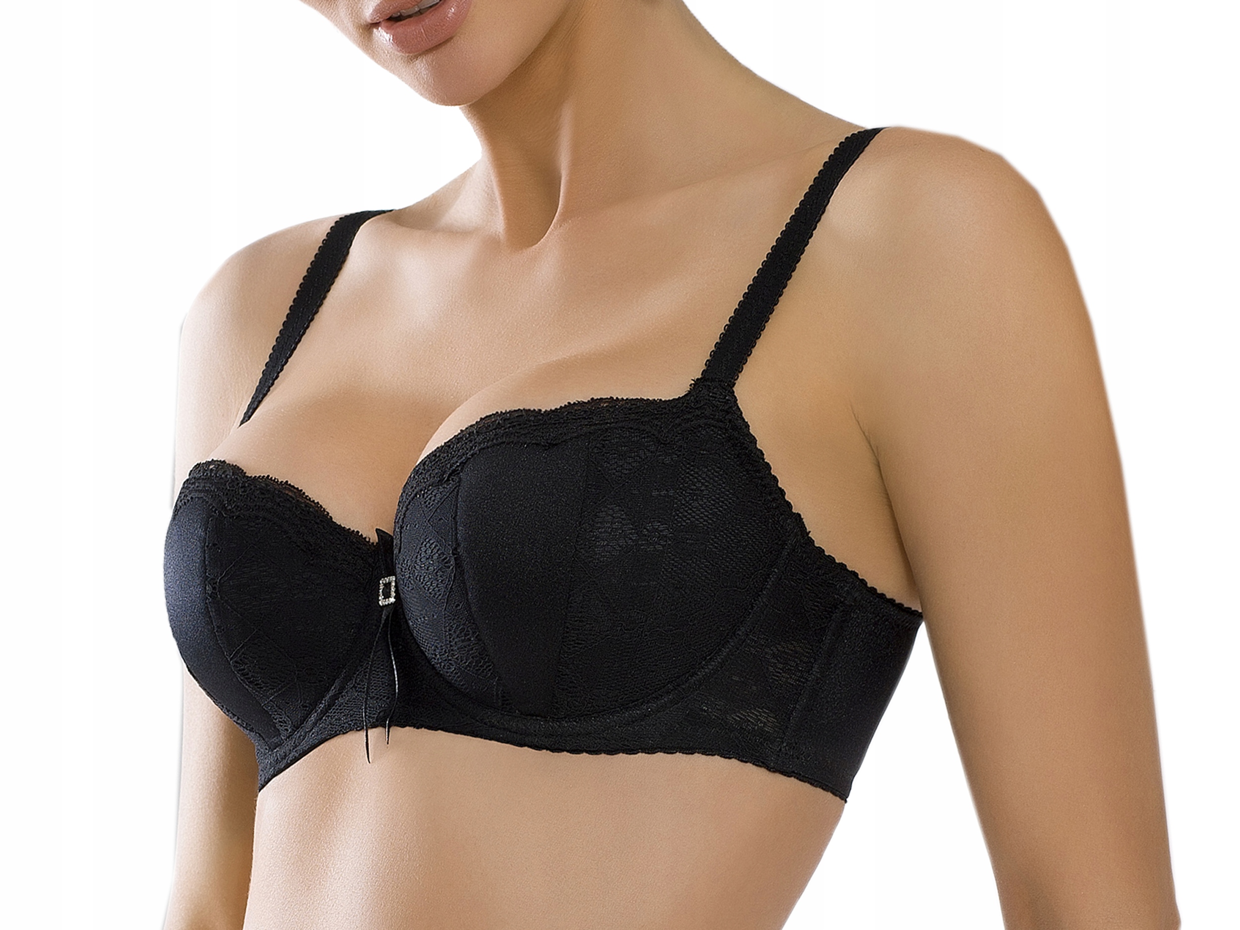 

Vena VB-118 Biustonosz Balconette, Czarny, 85C