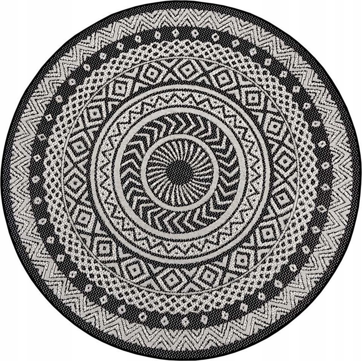 

Dywan okrągły sznurkowy na taras Mandala 120cm