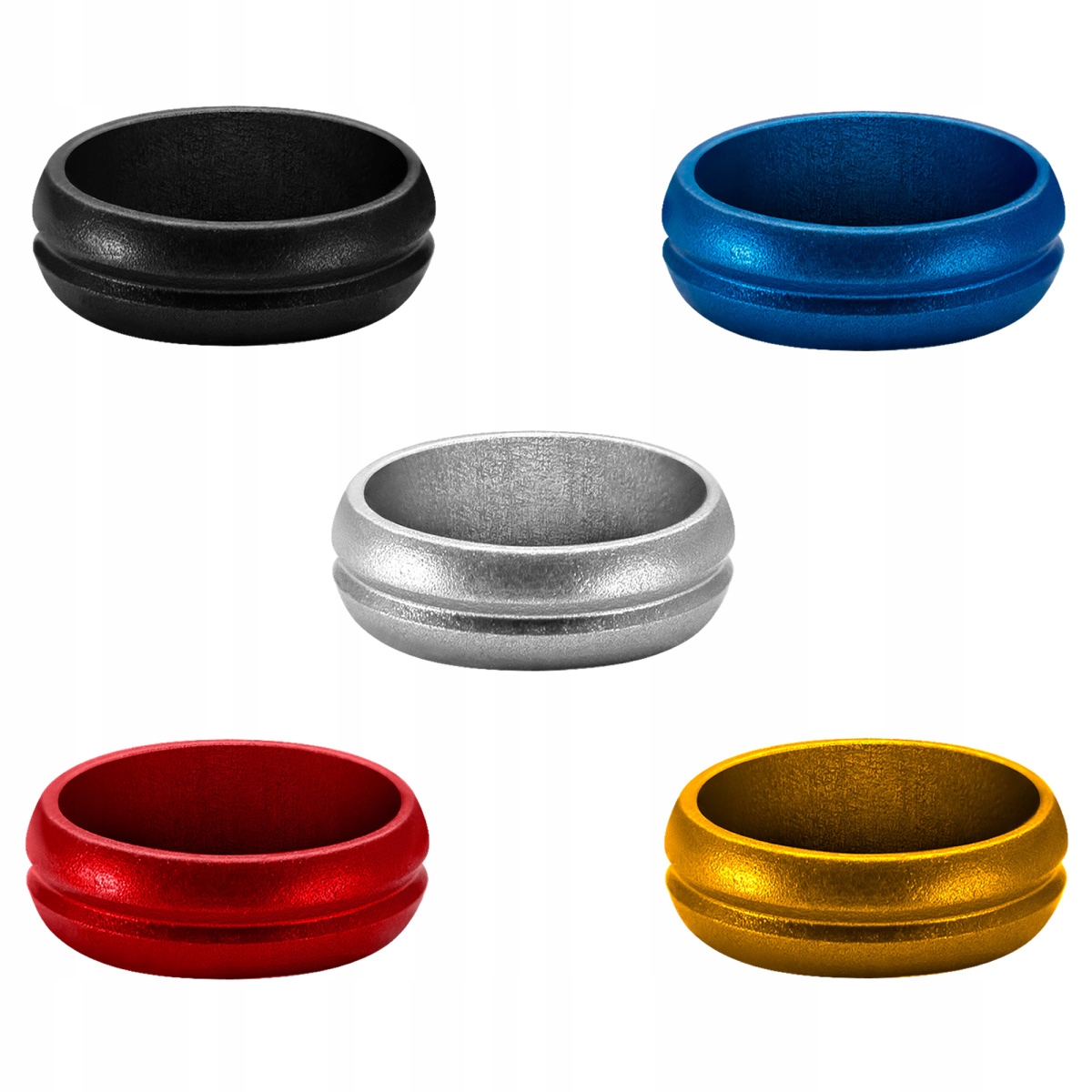 F-Lock Rings pierścienie na trzonki 3 szt. silver