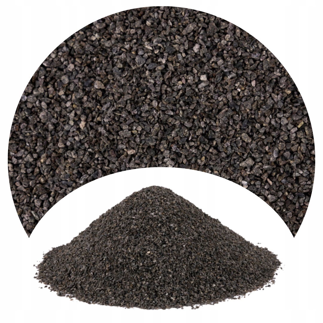 Písek do akvária Černý 0,7-1,8 mm substrát pro rostliny 24 kg