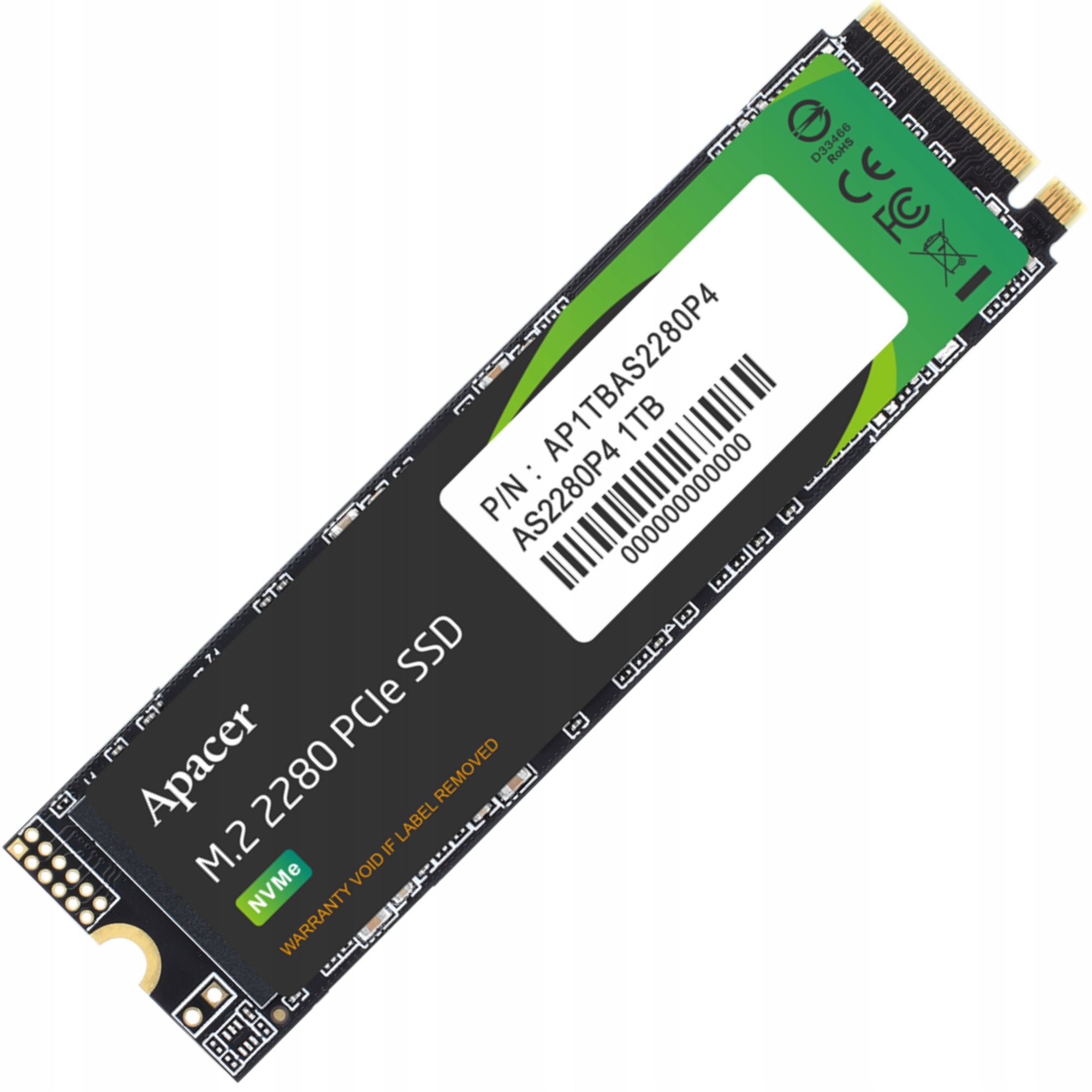 Dysk Ssd 1TB NVMe Apacer M.2 PCIe do laptopa komputera Pc wewnętrzny Tlc