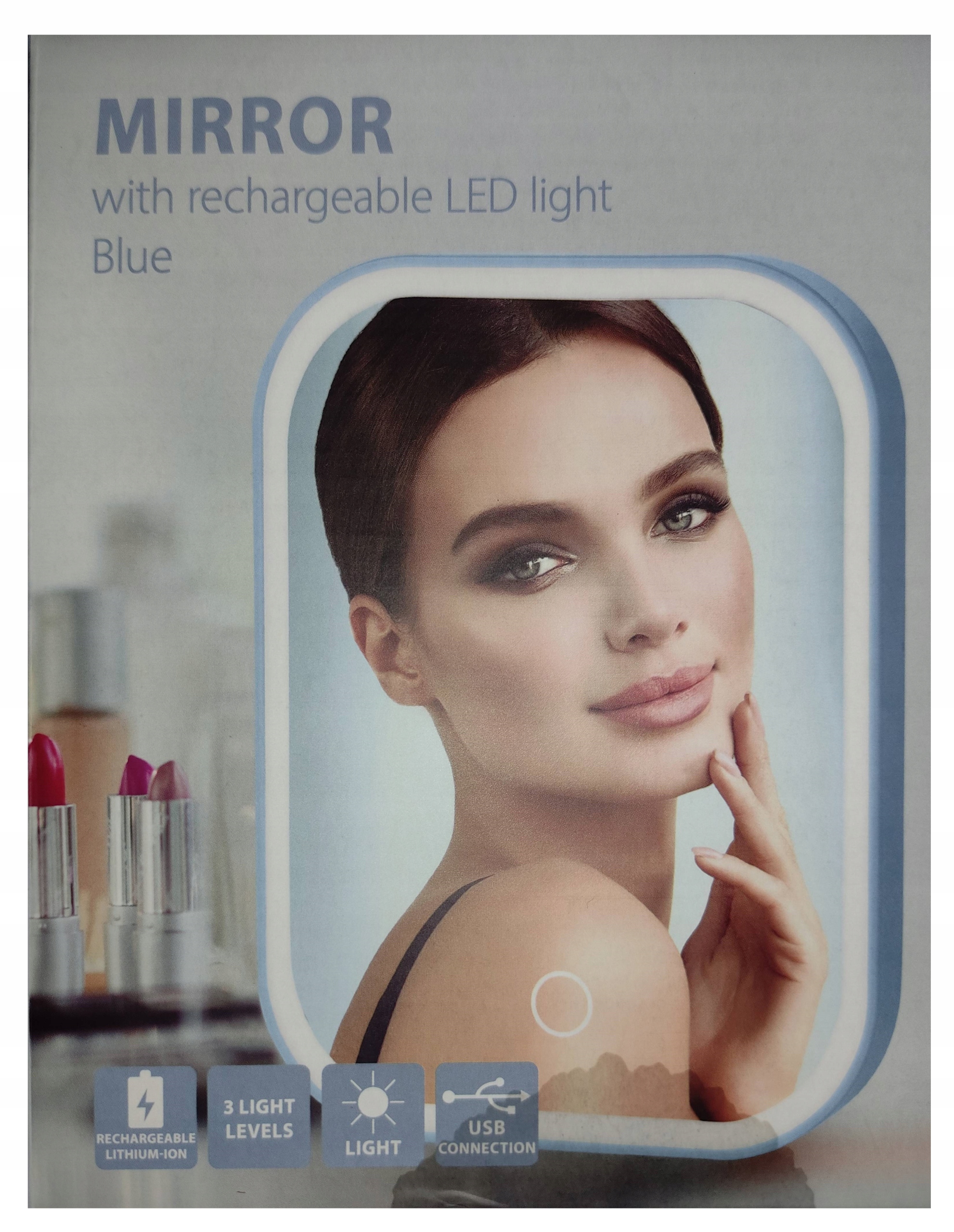 LUSTRO DO MAKIJAŻU Z PODŚWIETLENIEM LED STOJACE 44