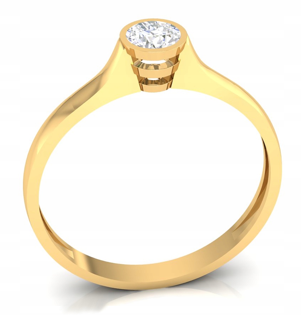 Prstýnek 585 Bílá Zirkon