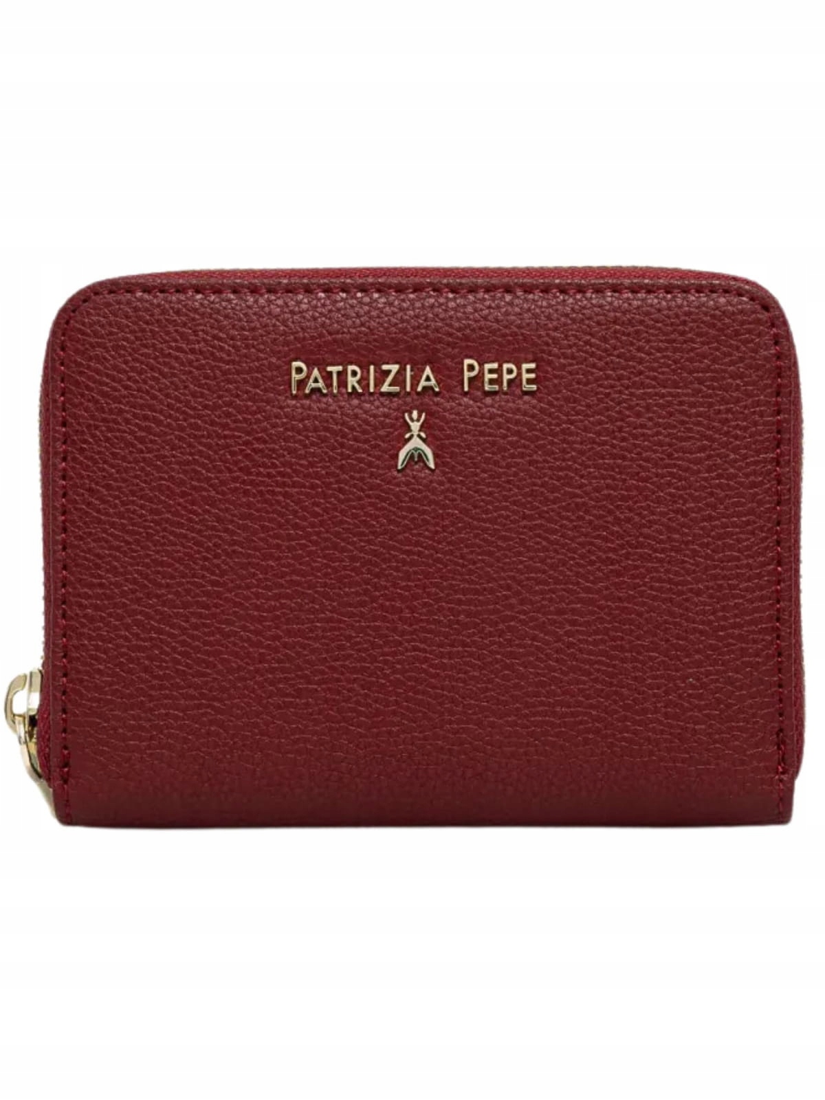 Dámská kožená peněženka Patrizia Pepe CQ8512 L001 bordová
