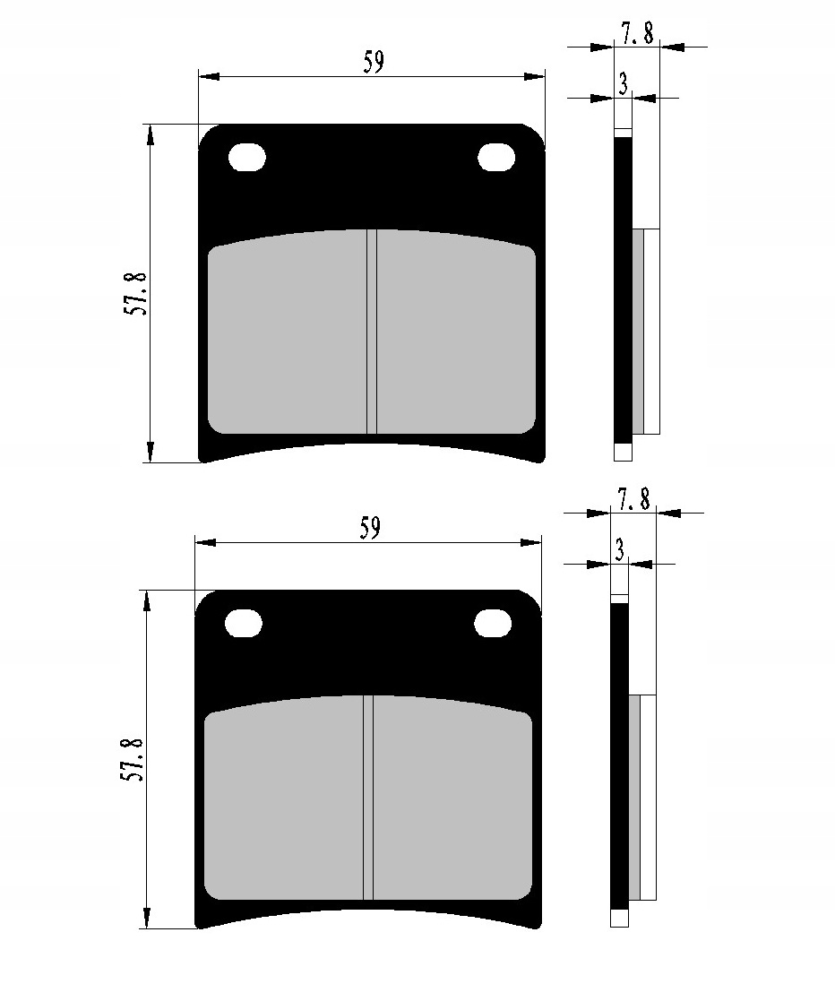 KLOCKI HAMULCOWE PRZÓD SUZUKI GSXF GSX 750 F 89-97 Producent Nistal