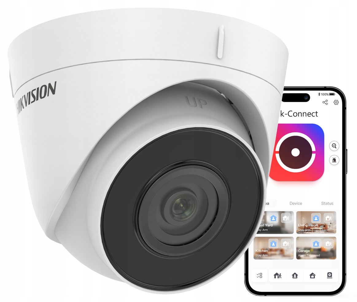 4MPX Ip Kamera Hikvision Kupolová Poe Detekcia Pohybu IR30M Vonkajšia