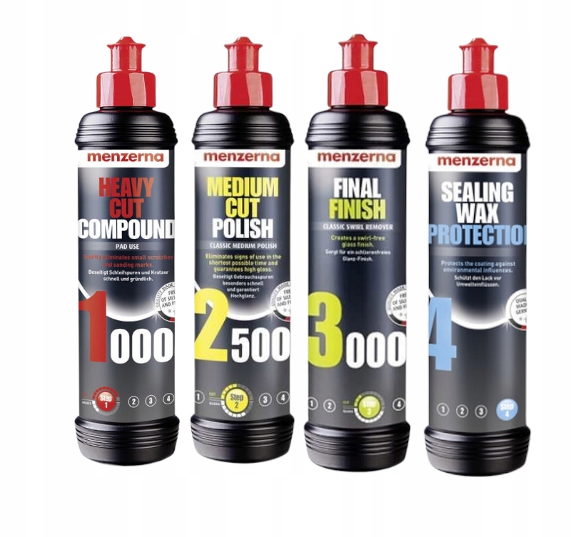 

Zestaw do polerowania lakieru Menzerna 250ml 3szt.