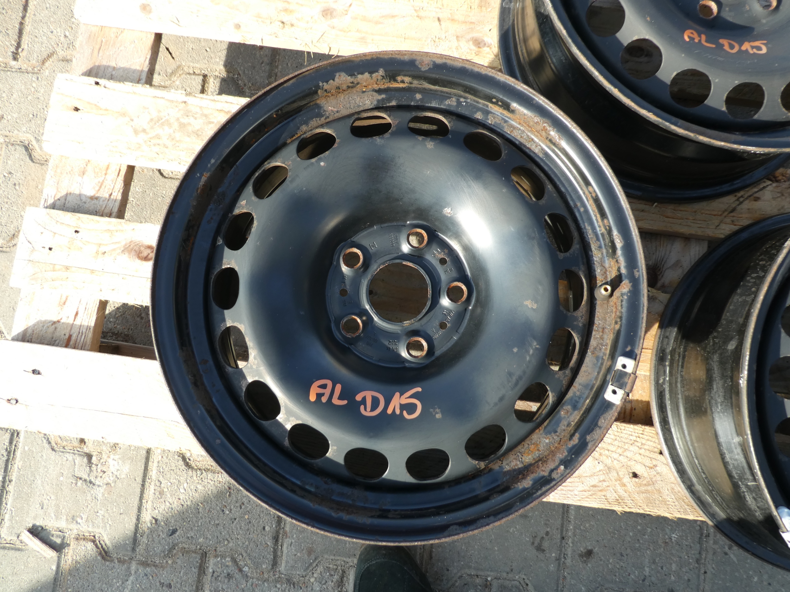 4X CERCHI FERRO VW 5X112 16 7N0601027E