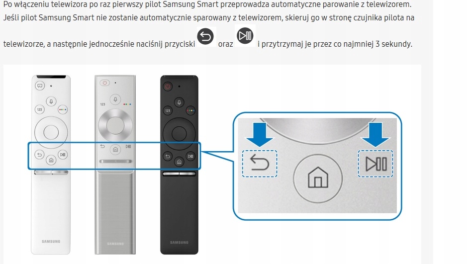 Oryg. pilot do TV SAMSUNG SMART BN59-01312H Netflix, Prime, Rekutern Kod producenta BN59-01312H