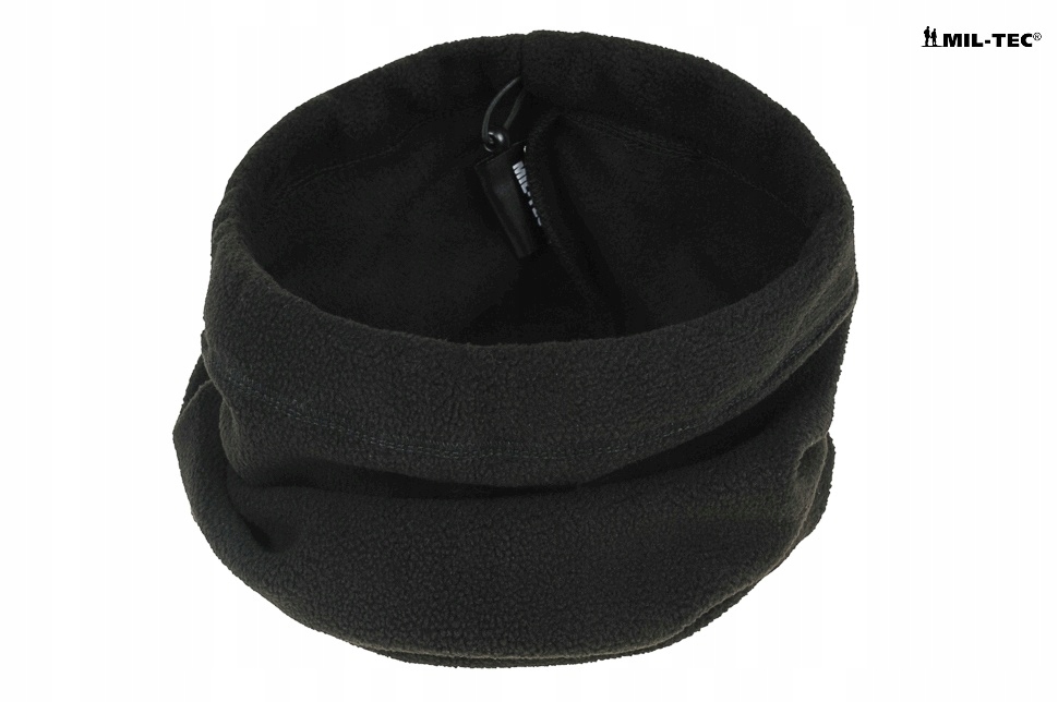 KOMIN POLAROWY ze Ściągaczem CZAPKA SZAL - Czarny Materiał dominujący syntetyk