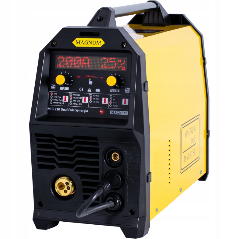 SPAWARKA MIGOMAT MAGNUM MIG 230 DUAL PULS SYNERGIA Rodzaj spawarka inwertorowa
