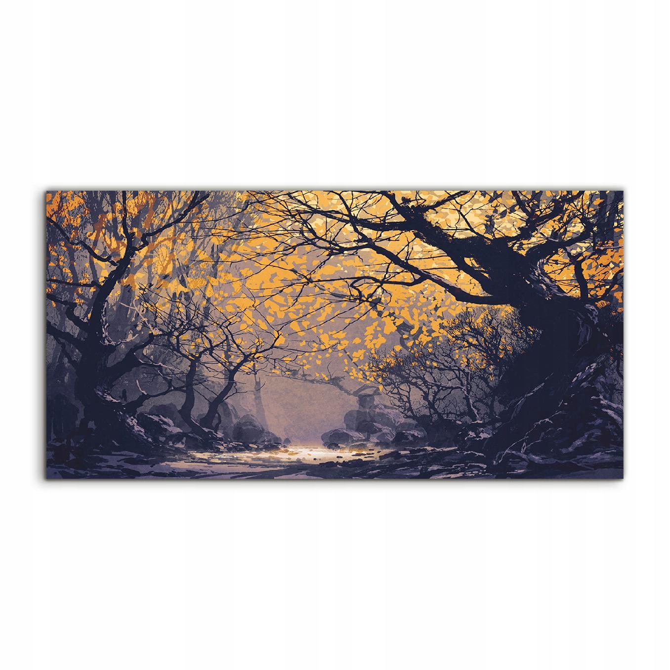 Akrylový obraz 120x60 ako darček Jeseň Les Krajina