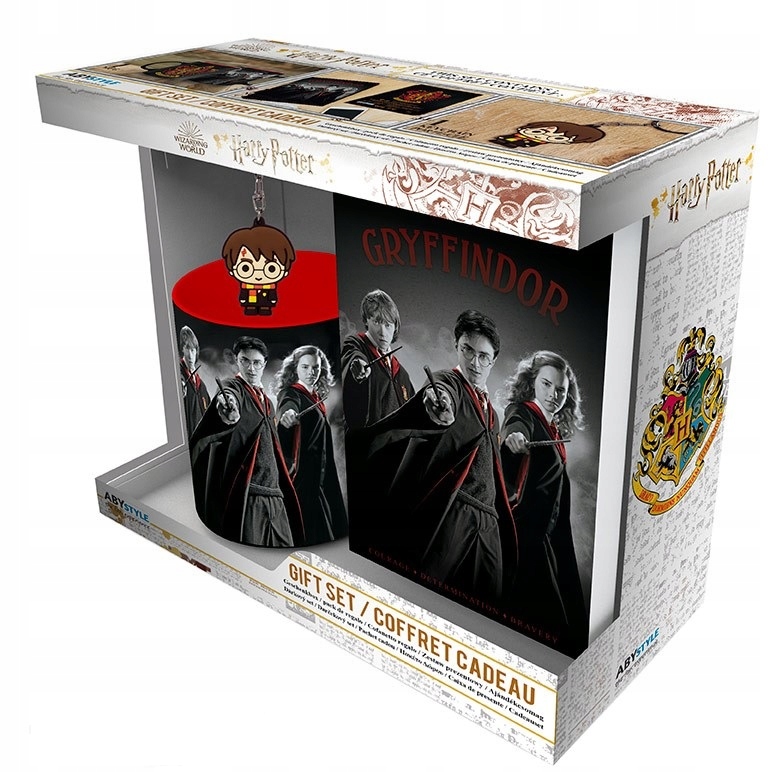 ZESTAW PREZENTOWY HARRY POTTER KUBEK BRELOK NOTES A5 GRYFFINDOR HOGWARTS
