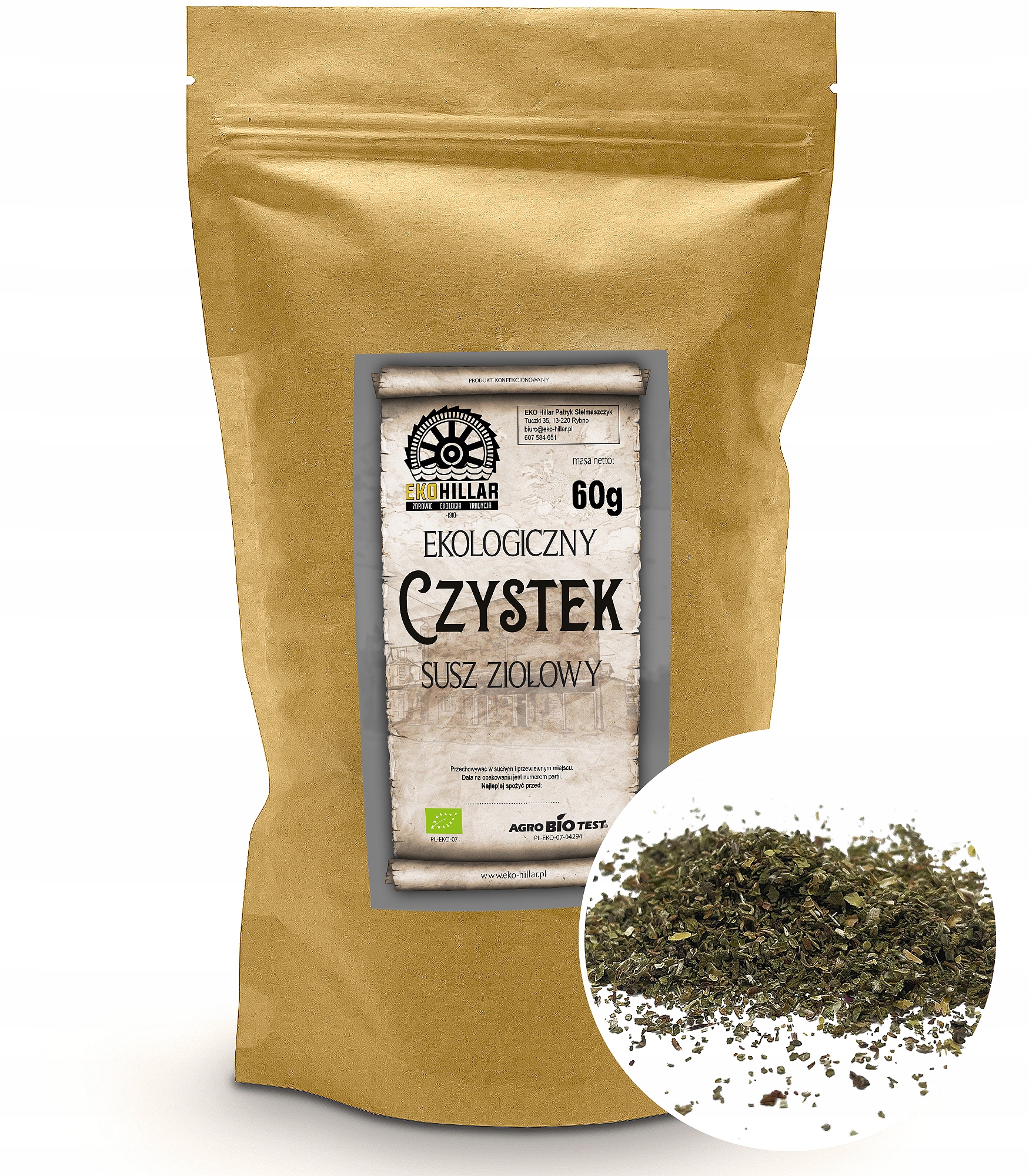 

Eko Czystek Susz Ziołowy 60 G Bio